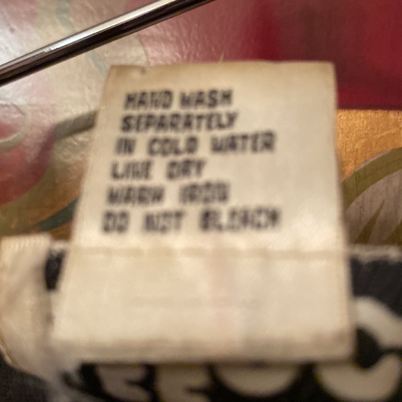 Vintage Effeci Beaded Sequined Vest, Black White Gold Checks. SZ L - Picture 6 of 6